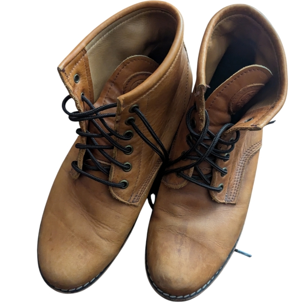 Roots - Men’s Leather Shearling Boots, Chestnut Brown